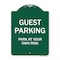 Signmission Designer Series Sign-Guest Parking, Green & White Aluminum Sign, 18" x 24", GW-1824-23925 A-DES-GW-1824-23925 - alternate 1